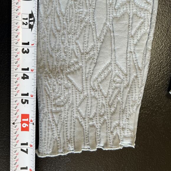 Haystacks Top Quilted Surreal Textured Women’s Large Blue Grey 3/4 Sleeve 3D - Picture 8 of 8